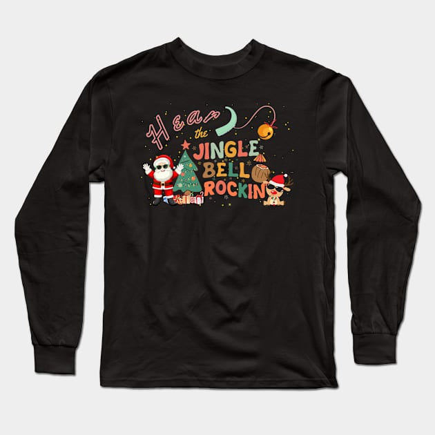 Hear The Jingle Bell Rockin | Cochlear Implant Long Sleeve T-Shirt by RusticWildflowers